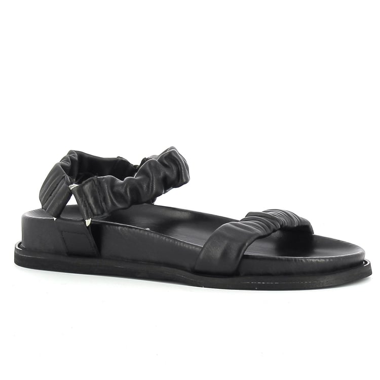 Czarne sandały damskie CARINII--B7812-E50-000-000-E94